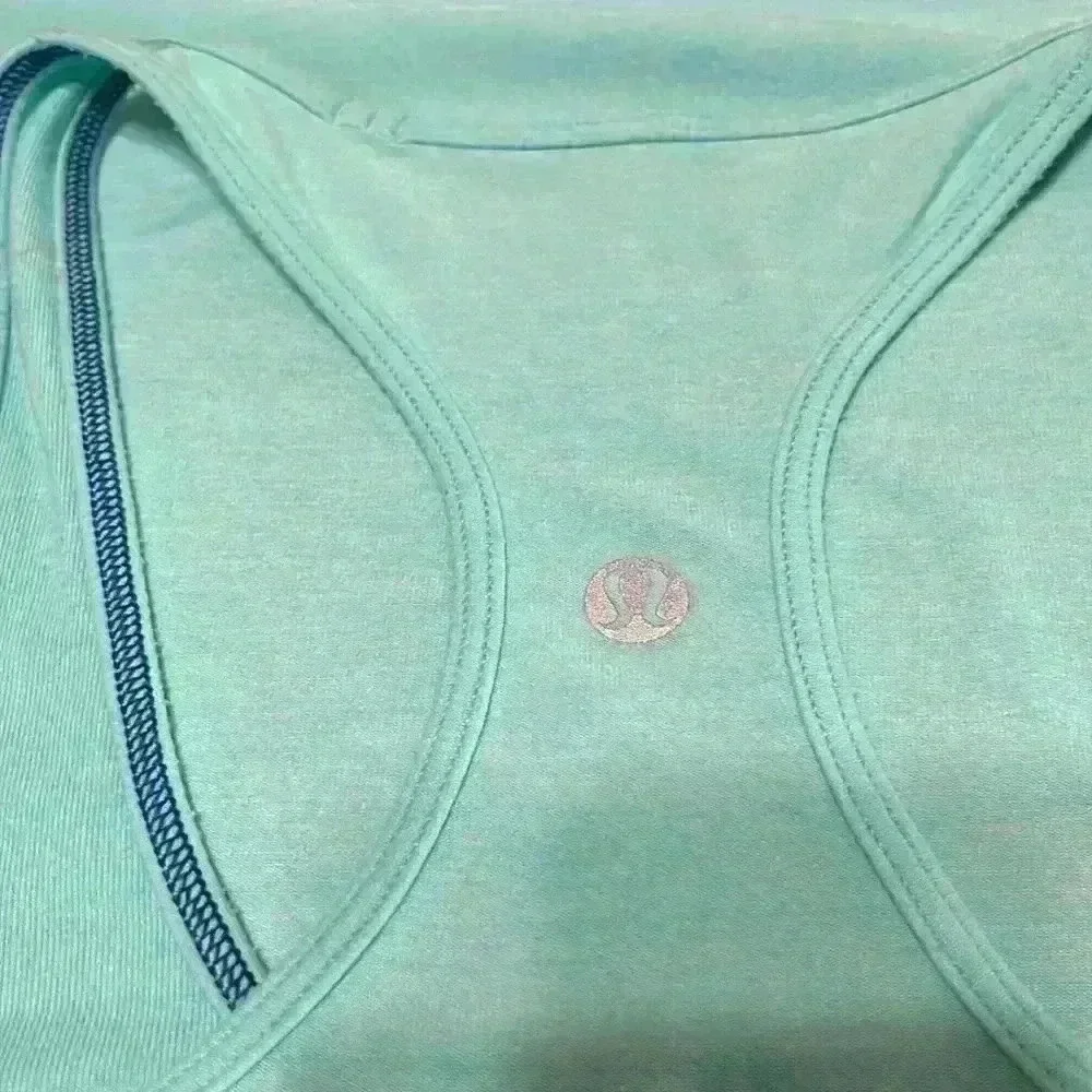 LULULEMON Cool Racerback Tank top size 4aqua blue